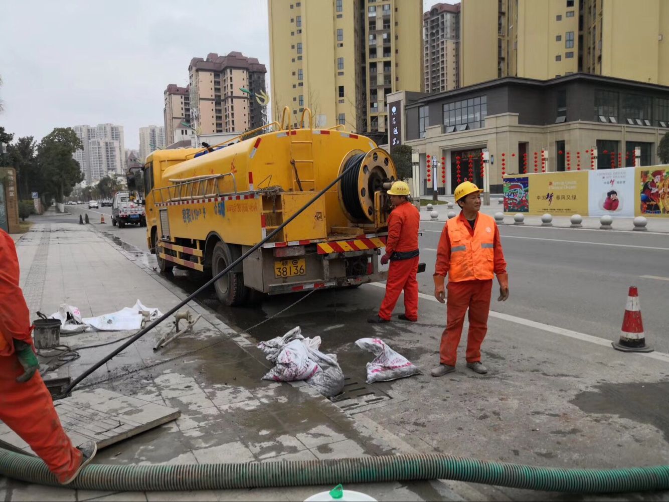 乌审排污管道清淤-管道清洗